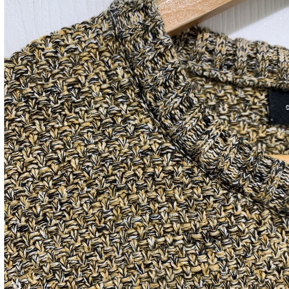 Cotton On Garments Sweater XL Marled‎ Mustard Yellow Textured Crewneck Knit Top - Picture 8 of 9